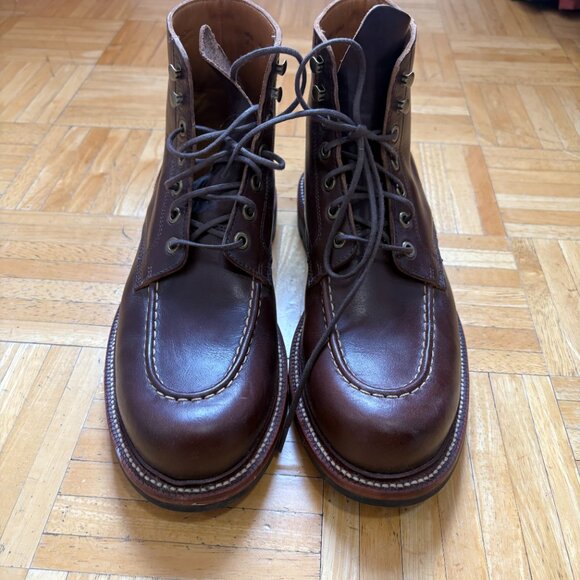 WORN ONCE Grant Stone Shoes - Brass Boot Crimson Chromexcel - - Picture 3 of 12